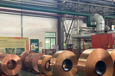 福建紫金銅業(yè)車間內(nèi)。圖片來(lái)源:南方+